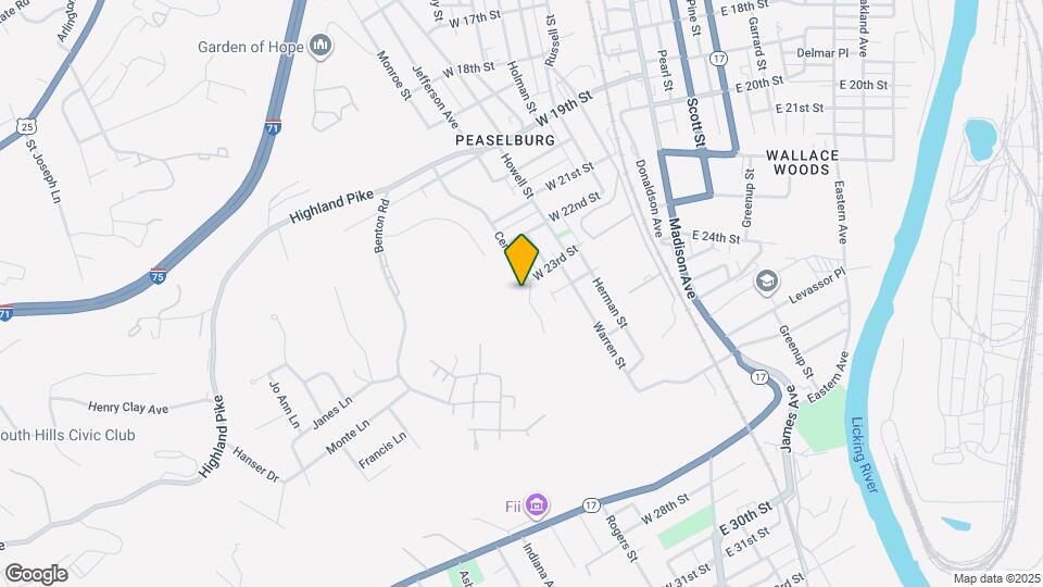 2303 Center St Map and Location Details