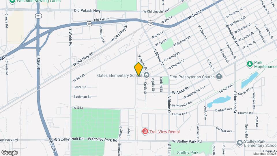 2923 W Louise St, Unit 3 Map and Location Details