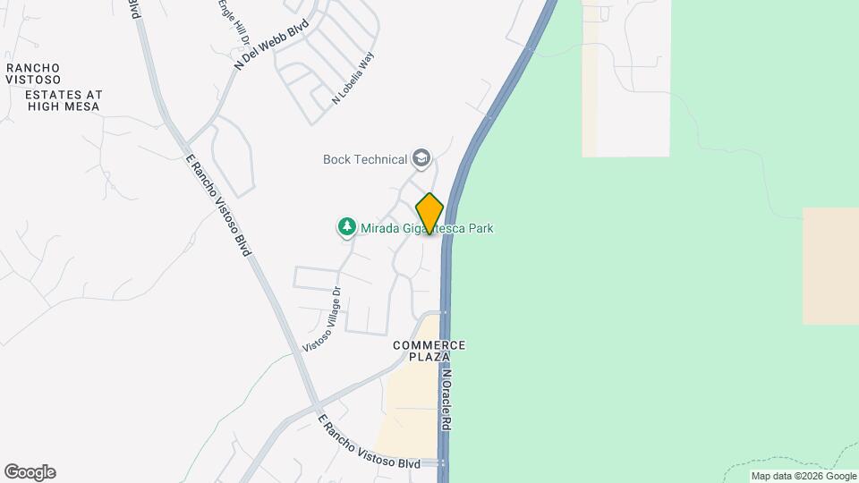 13406 N Vistoso Bluff Pl Map and Location Details