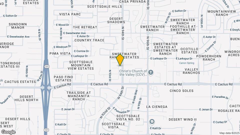 12417 N 93rd Way Map and Location Details