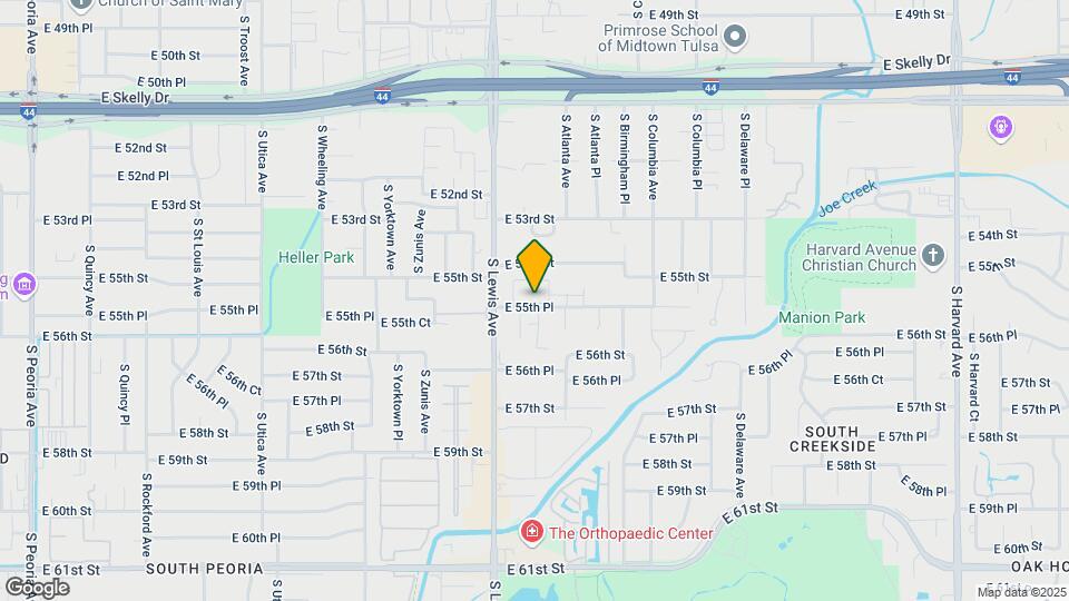 2413 E 55th Pl Map and Location Details
