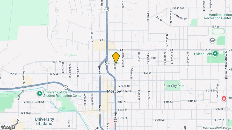 234 N Washington St Map and Location Details