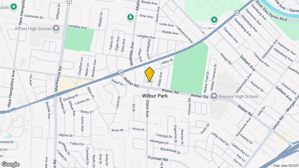 9043 Kathleen Ave Mapa y Detalles de la Ubicación