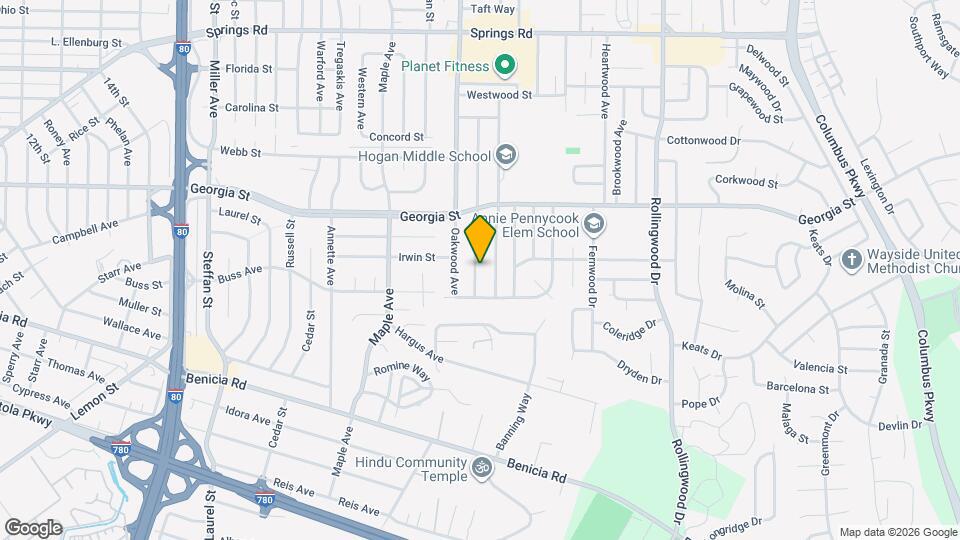 728 Beechwood Ave Map and Location Details