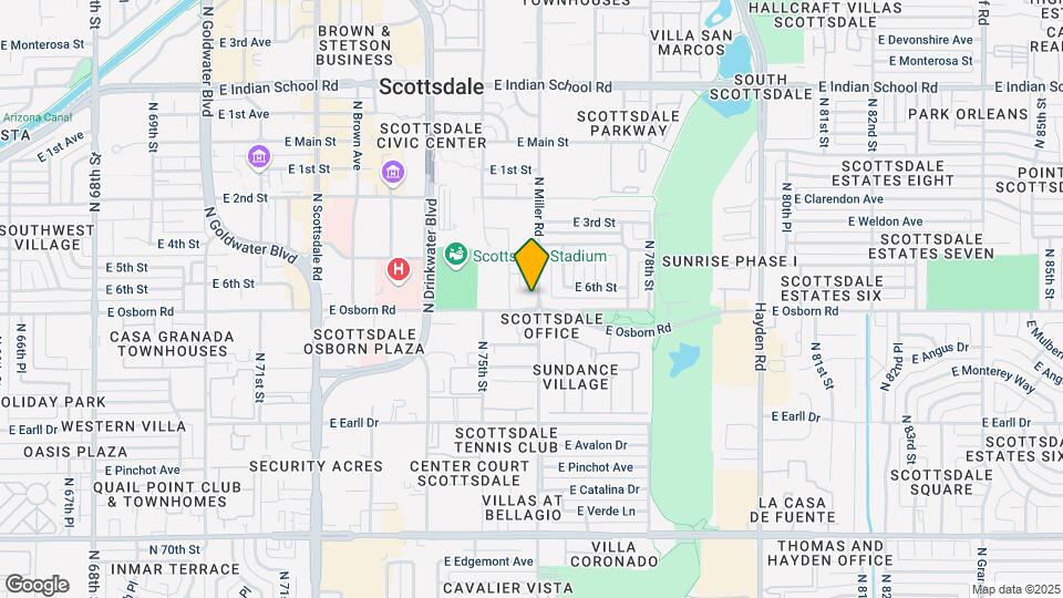 7550 E Osborn Rd Map and Location Details