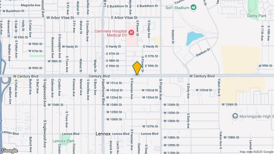 4120 W Century Blvd Map and Location Details