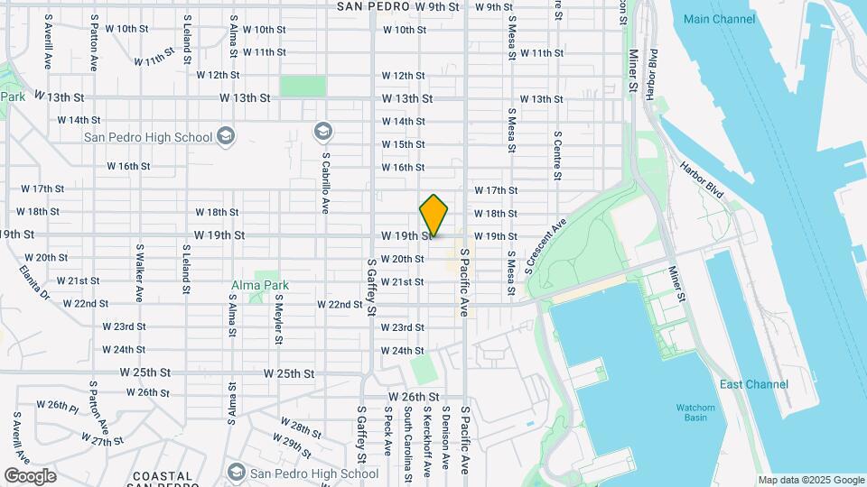 575 W 19th St Map and Location Details