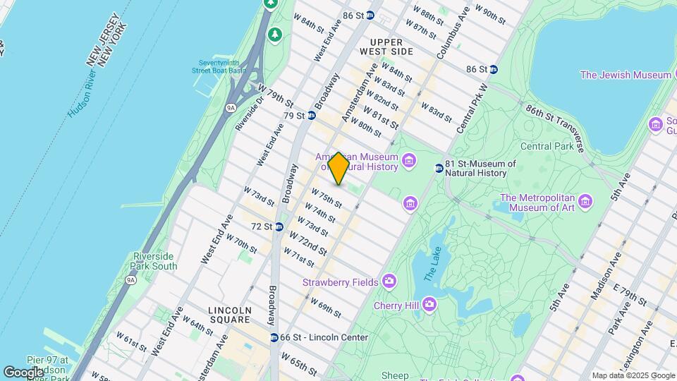 140 W 76th St Map and Location Details