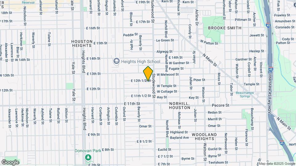 732 E 12th 1/2 St Map and Location Details