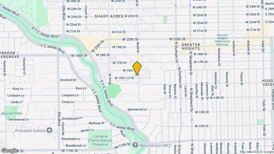 1103 W 15th 1/2 St Map and Location Details