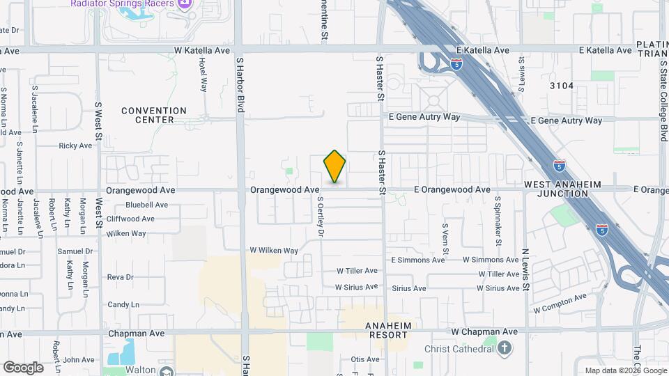 Orangewood Garden Apartments Map and Location Details