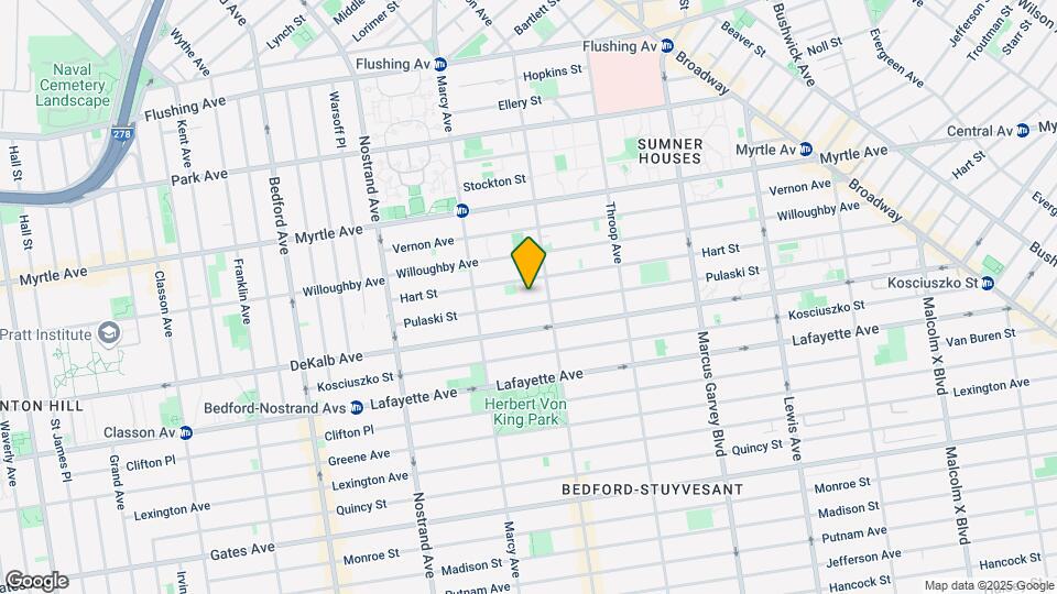 117 Pulaski St Map and Location Details