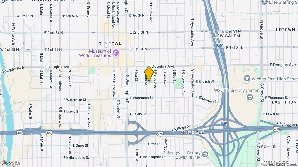1207 E English St Map and Location Details