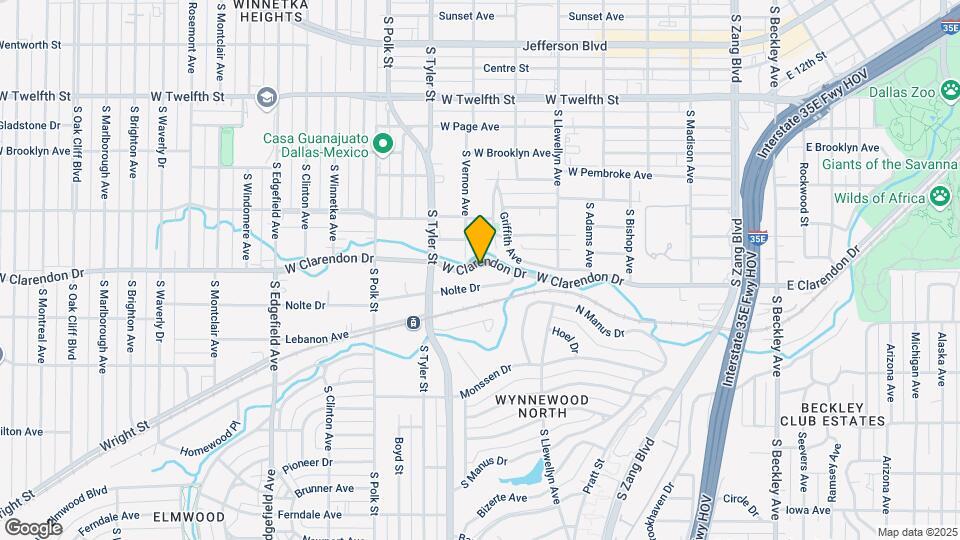 732 W Clarendon Dr Mapa y Detalles de la Ubicación