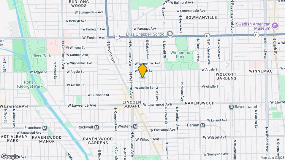 4927 N Claremont Ave Map and Location Details