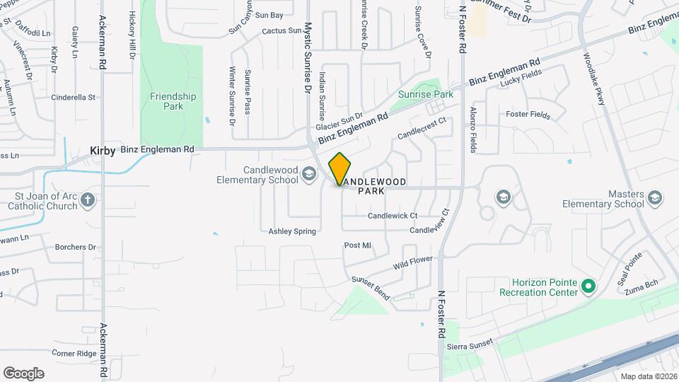 3633 Candlebrook Ln Map and Location Details