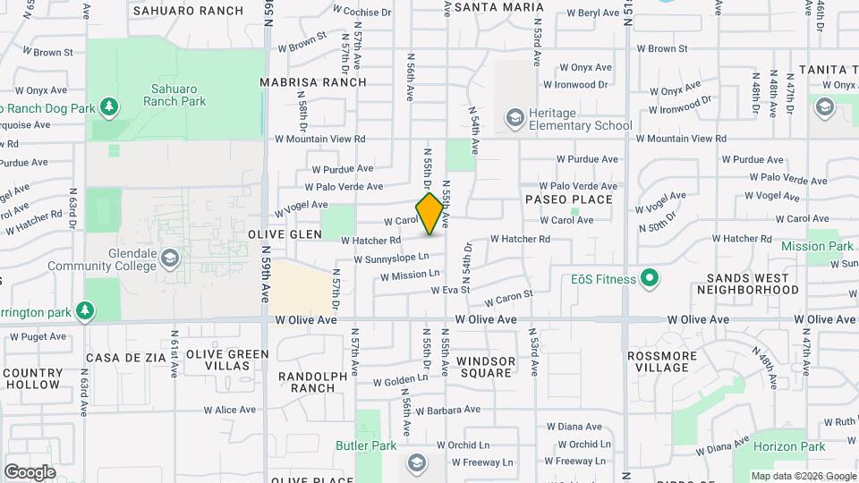 5515 W Hatcher Rd Map and Location Details