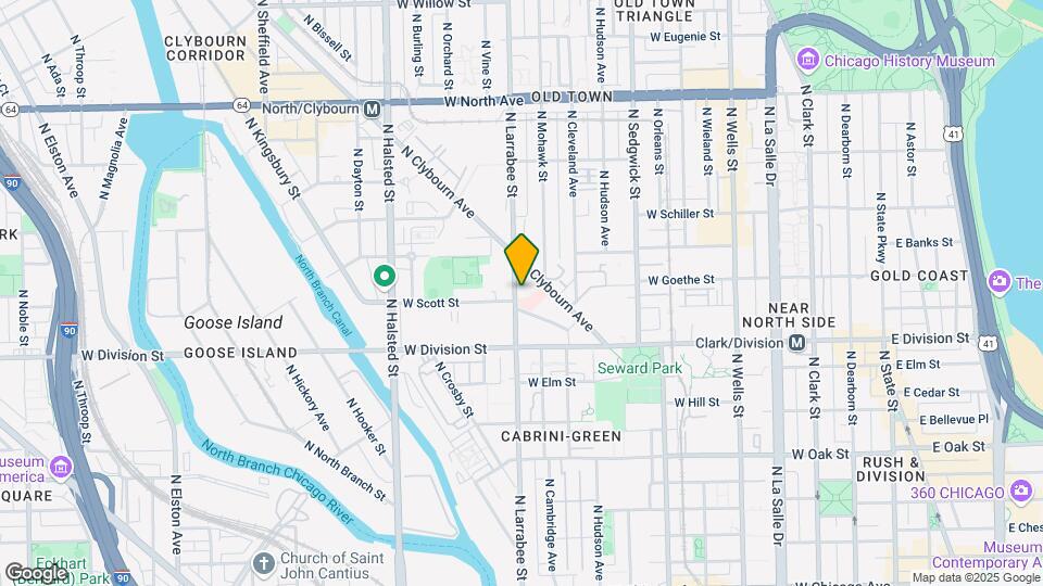 1317 N Larrabee St Map and Location Details