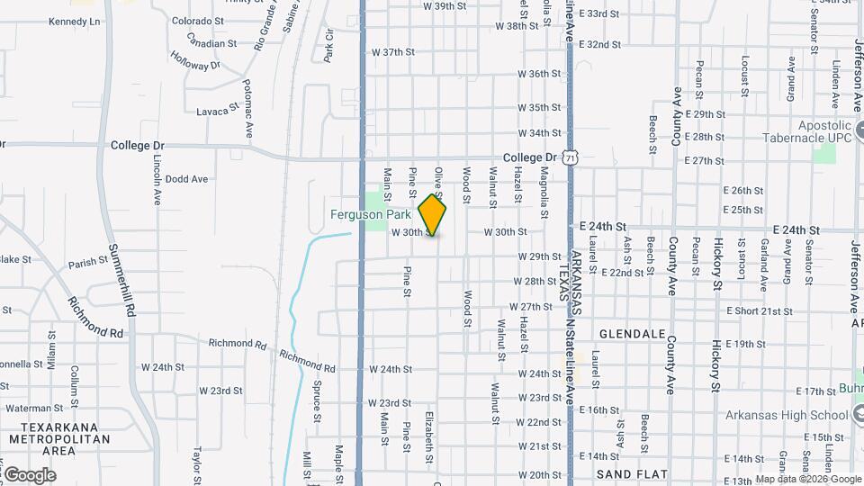 2915 Olive St Map and Location Details