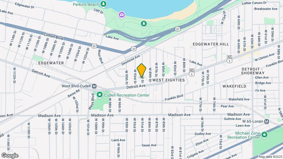 1376 W 91st St Mapa y Detalles de la Ubicación