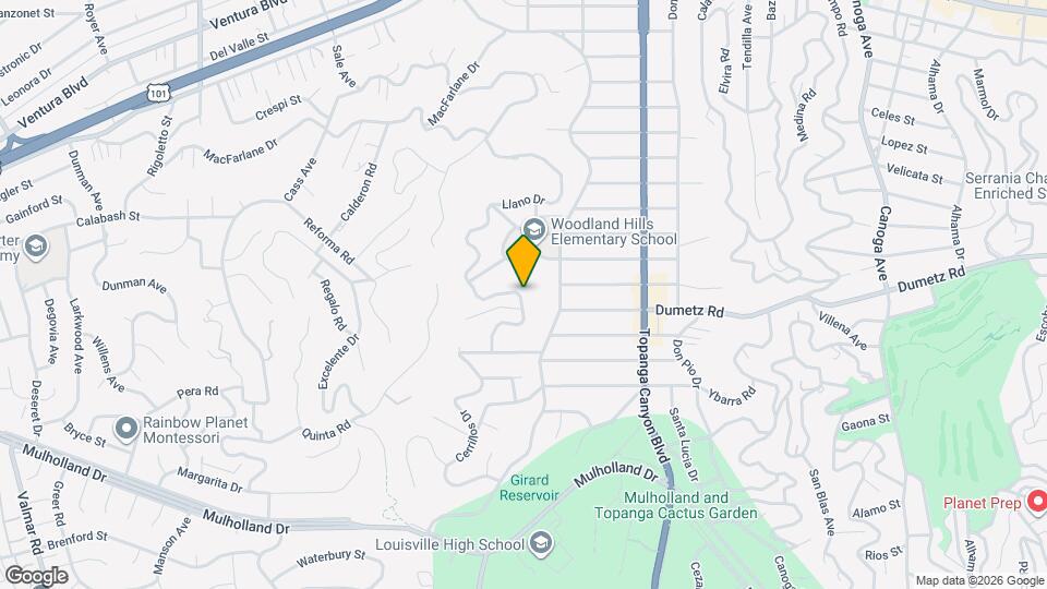4912 Llano Dr Map and Location Details