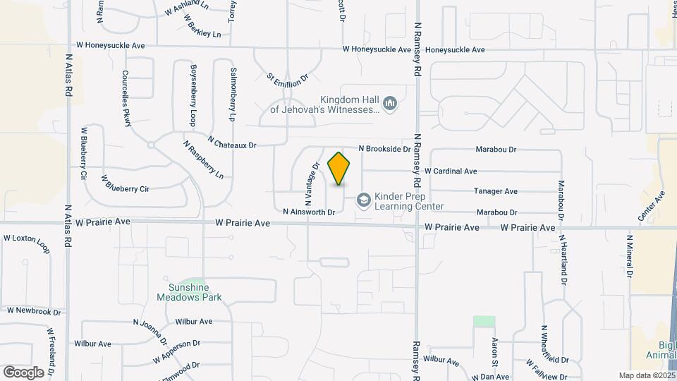 8307 N Ainsworth Dr Map and Location Details