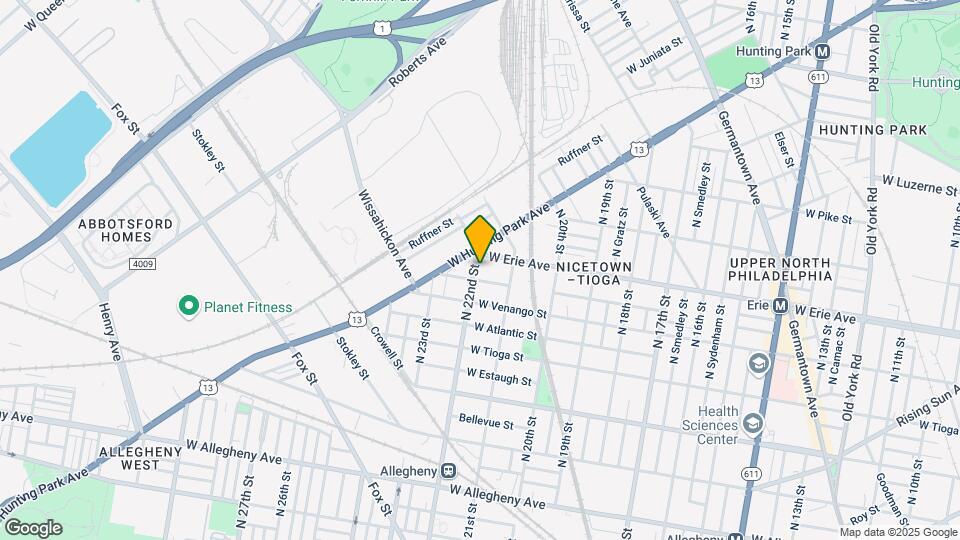 3631 N 22nd St, Unit 1st floor front Map and Location Details