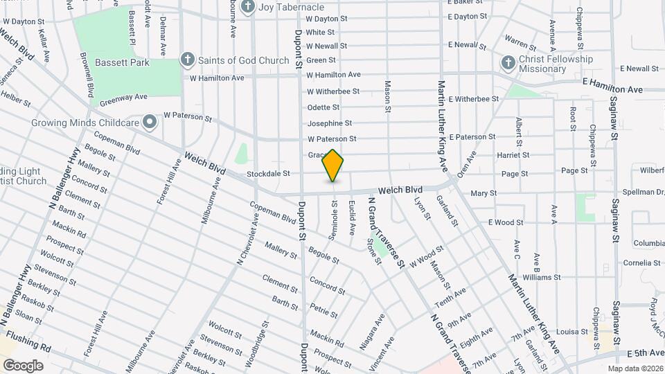 600 Welch Blvd Map and Location Details