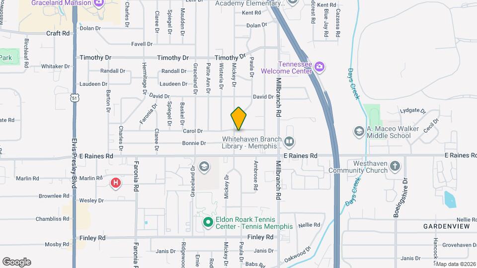 1585 Carol Dr Map and Location Details