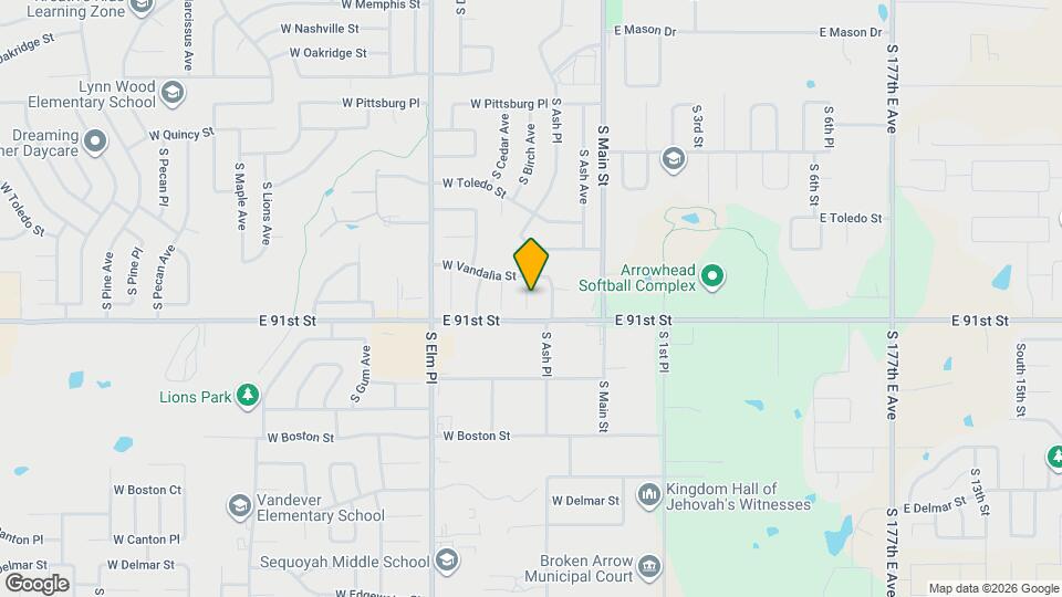 1809 S Birch Ave Map and Location Details