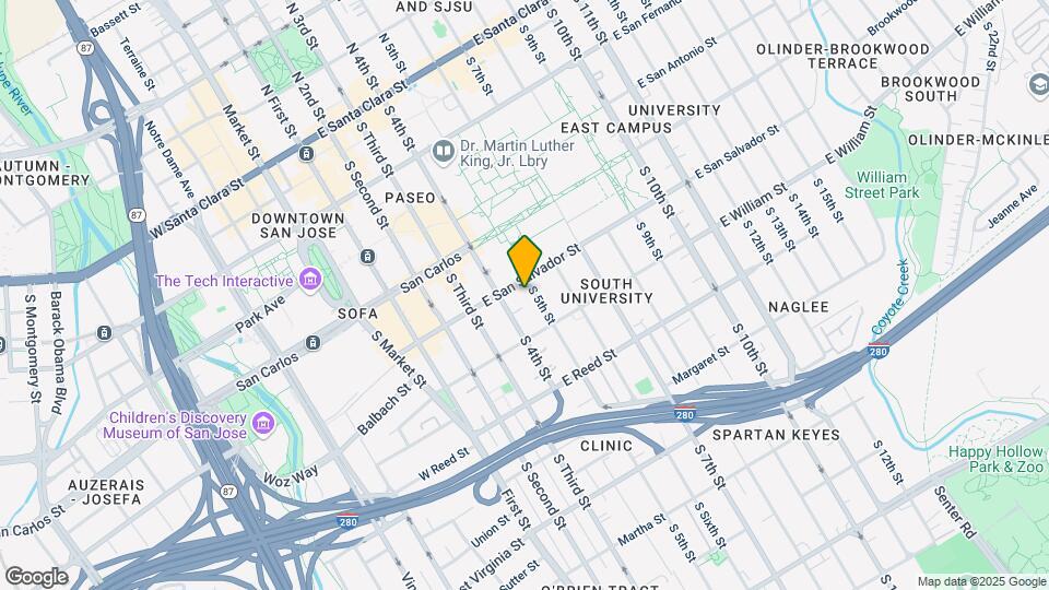 415 S 5th St Map and Location Details