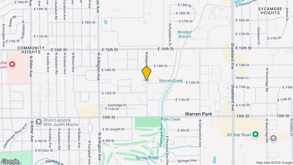 1272 N Ridgeview Dr Map and Location Details