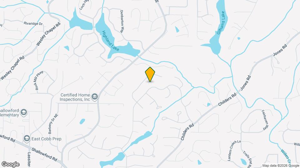 3445 Johnson Ferry Rd NE Map and Location Details