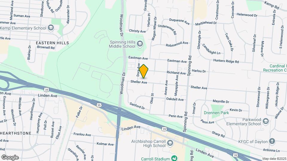 4317 Sheller Ave Map and Location Details