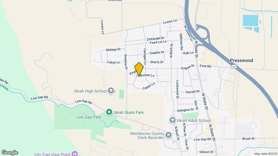 619 Donner Ln Map and Location Details