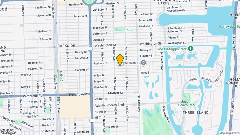 1535 Plunkett St Map and Location Details