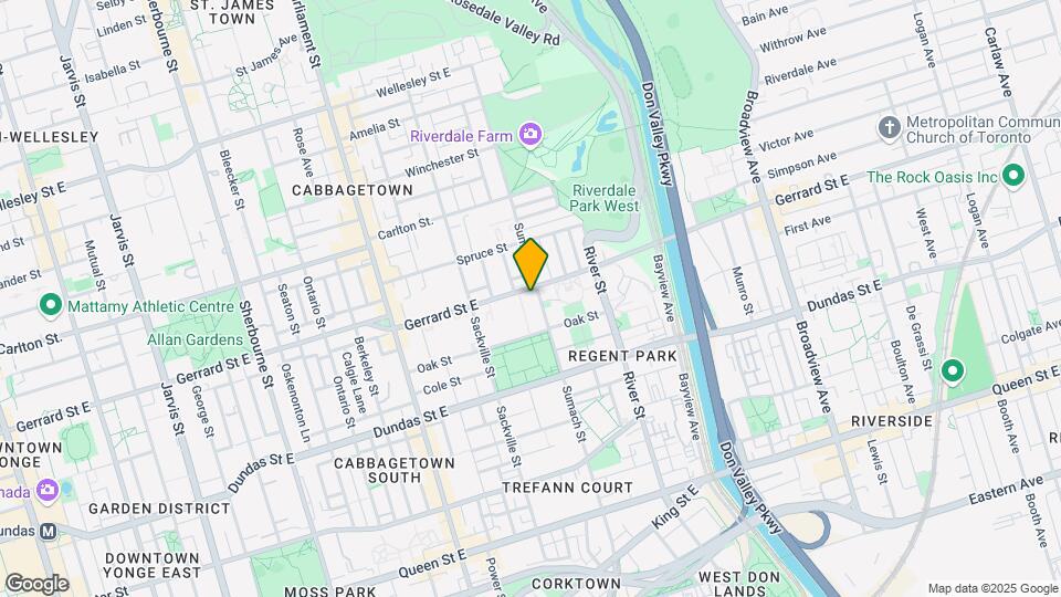 415-417 Gerrard St E Map and Location Details