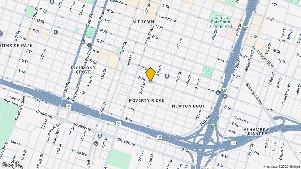 2222 S St Map and Location Details