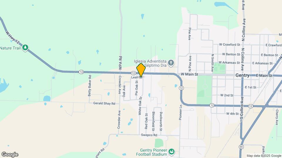 105 White Oak St Mapa y Detalles de la Ubicación