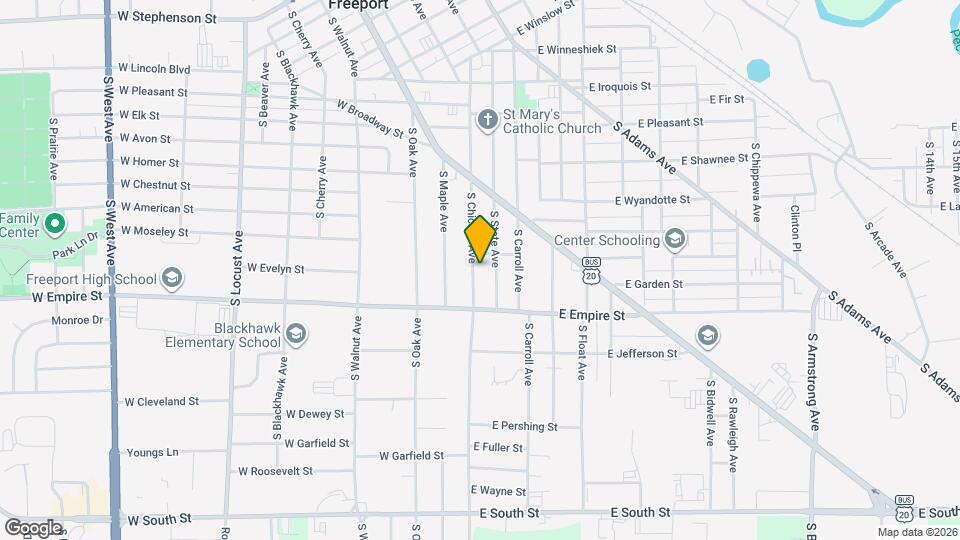 1219 S Chicago Ave Map and Location Details