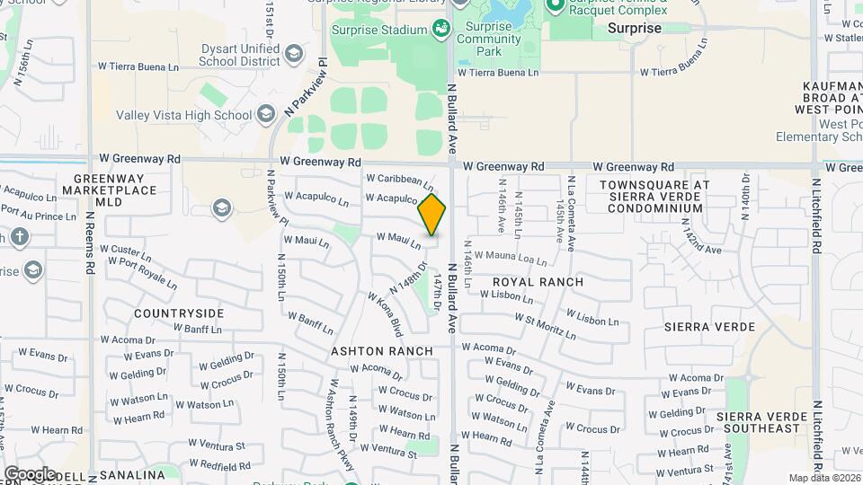 14756 W Maui Ln Map and Location Details