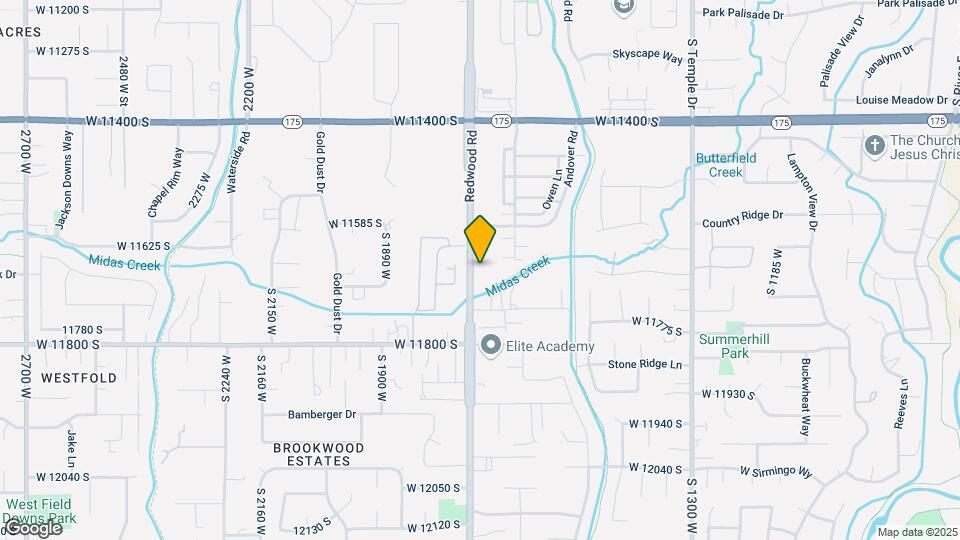 11693 S Redwood Rd Map and Location Details