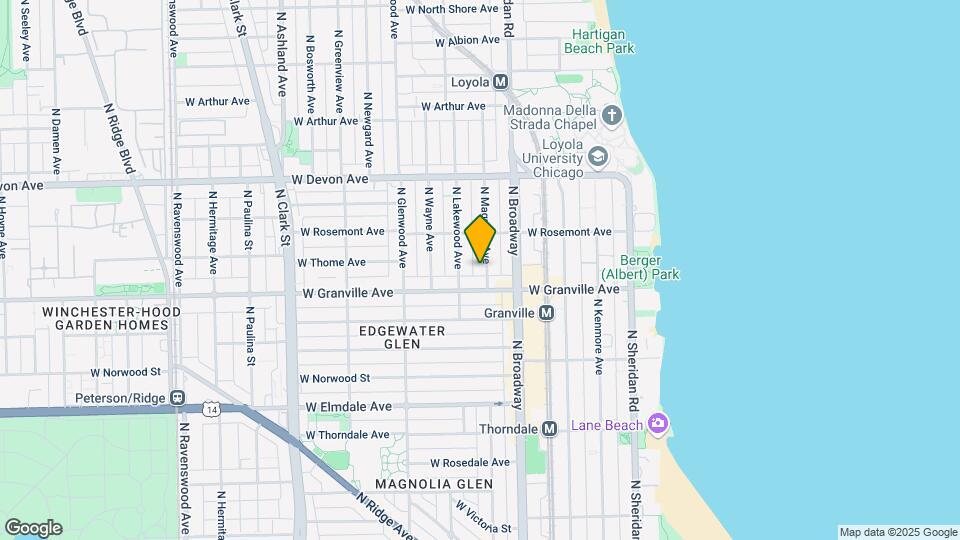 6220 N Magnolia Ave, Unit 3 Bed 1 Bath Magnolia Map and Location Details