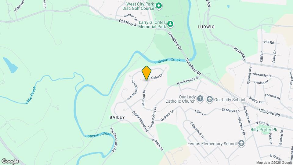 2032 Belmont Dr Map and Location Details