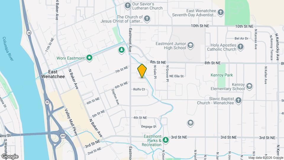 595 Eastmont Ave Map and Location Details