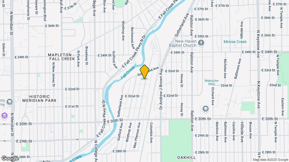 3256 Winthrop Ave Map and Location Details