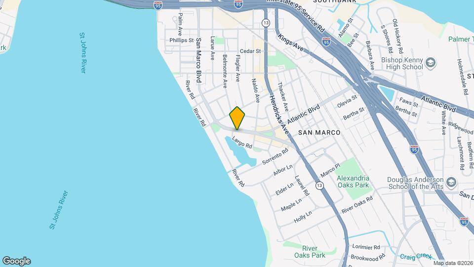 1886 San Marco Blvd Map and Location Details