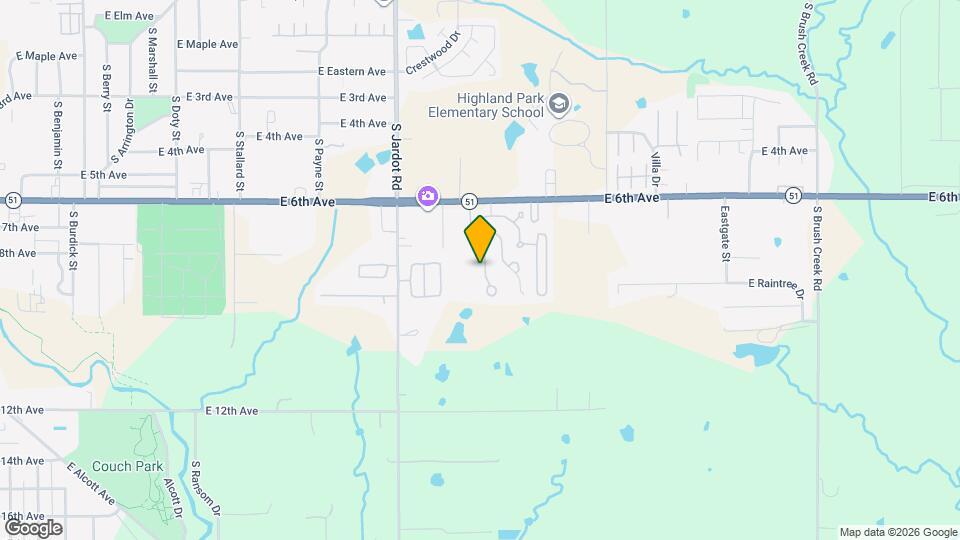 824 S Denver St Map and Location Details