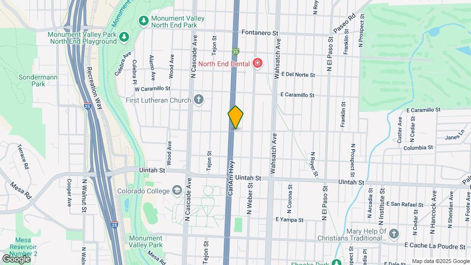 1343 N Nevada Ave Map and Location Details