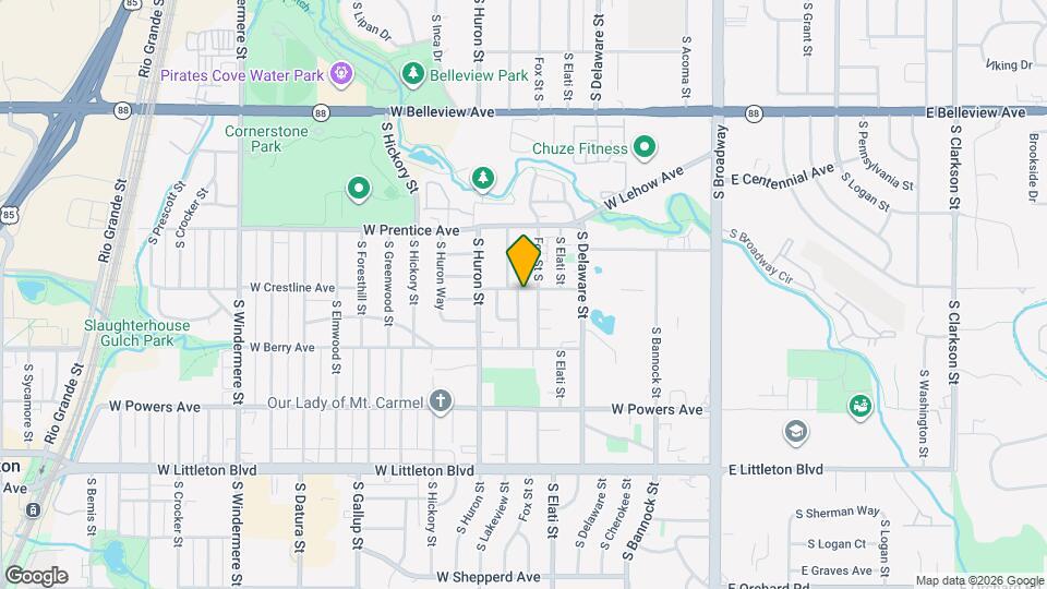 634 W Crestline Ave Map and Location Details
